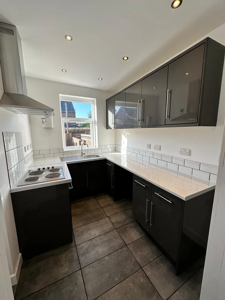 Fitted gloss kitchen